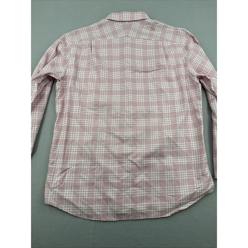 Charles Tyrwhitt Non-Iron Classic Fit Button Down Flannel Mens L Pink Plaid - Picture 9 of 9